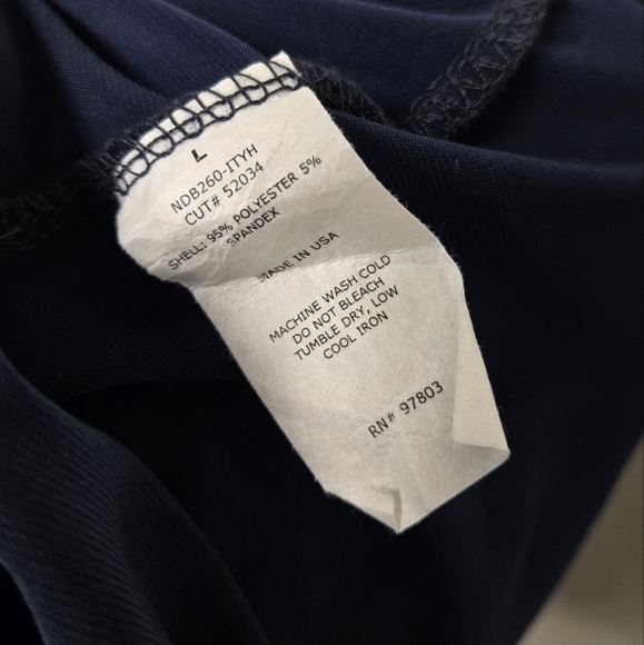 Ing ruffle hem Halter romper Navy Blue L - Picture 7 of 8